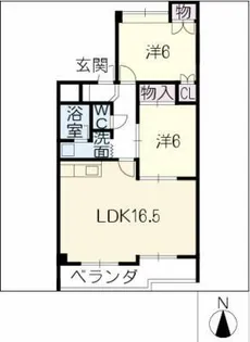 エクセレンスみゆき【1階】の間取り