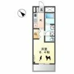 モンノール【3階】の間取り