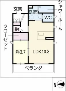 ShaMaison M’s【3階】の間取り