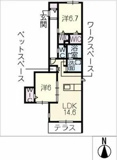 Mille Claire【1階】の間取り