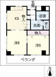 ライブ桜山【5階】の間取り
