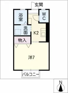 プリシェール室賀B棟【1階】の間取り
