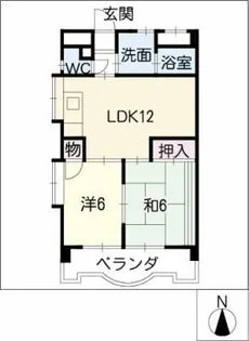 ドエルコトブキ【1階】の間取り