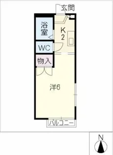 アネックスタナカ【2階】の間取り