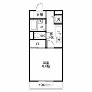 コスモベルテ【4階】の間取り