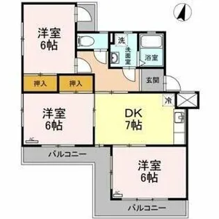 ドルフ本地【2階】の間取り