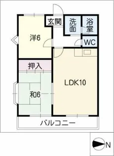リバーサイド・イン【2階】の間取り