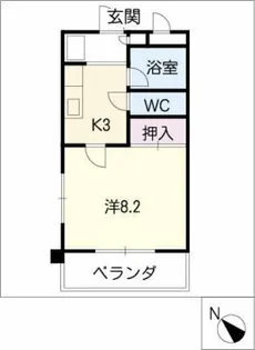 サウスシャトー【2階】の間取り