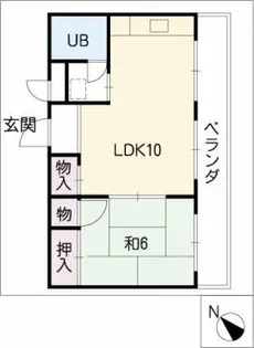 ジュネス歌里【3階】の間取り
