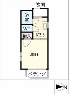 スクエア宿跡【2階】の間取り
