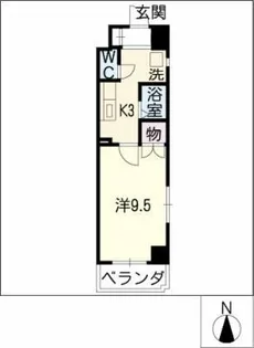 サン畑江【4階】の間取り
