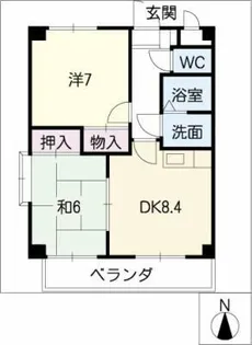 アムール塩池【3階】の間取り