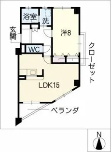 ハイブリッジマンション61【6階】の間取り