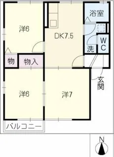 ラフォーレ東町 A棟【2階】の間取り