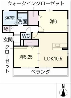 フェリーチェ【1階】の間取り