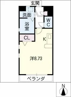 O.K.ポラリス【1階】の間取り