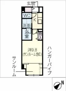 meLiV土橋【1階】の間取り
