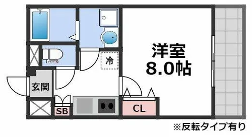 LIVIAZ OSAKA EAST【3階】の間取り