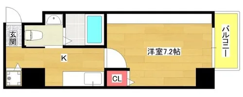 ZERO弁天【3階】の間取り