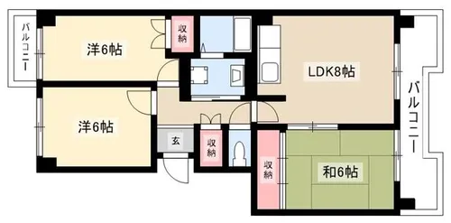 メゾン平中【3階】の間取り