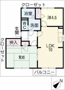 フォレストパークA棟【2階】の間取り