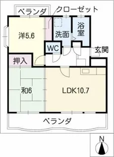 プレミールSUWA【3階】の間取り