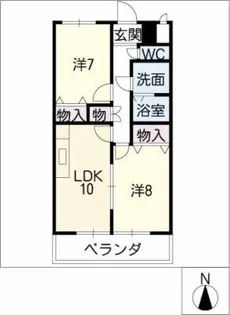 グリーンメゾン加藤【3階】の間取り