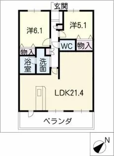 ファヴォール白壁【8階】の間取り