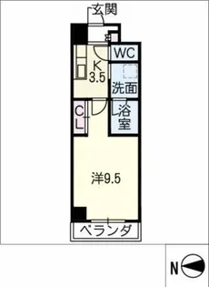 ゼフィール大曽根【4階】の間取り