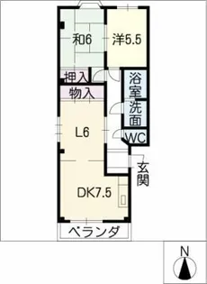 ルミエールF【3階】の間取り