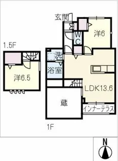 仮)ベルリード松下 南棟【1階】の間取り