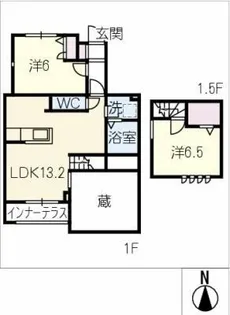 SOUTH GRAND CHARIOT【1階】の間取り