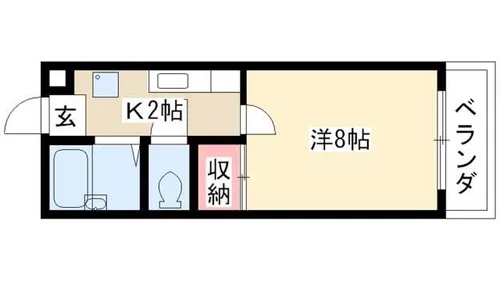 コーポメルベーユ【2階】の間取り