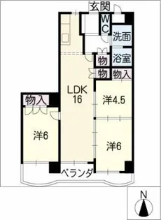 H・S TOWN【2階】の間取り