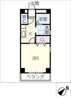 NICE・ONE新町【6階】の間取り