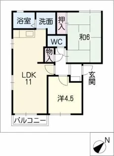 アペックス日進A棟【2階】の間取り