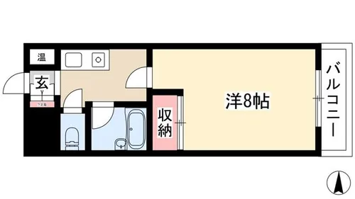 パークサイドいちかわ【4B号室】の間取り