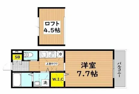 エムズコート吉田【2階】の間取り