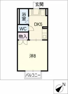 ハイツドミール二村台【2階】の間取り