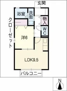 アメティストパルク【1階】の間取り