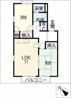 グランドメゾン依佐美B・C棟【1階】の間取り