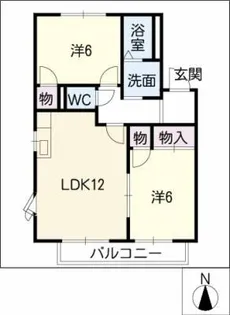 エクセルハイム【2階】の間取り