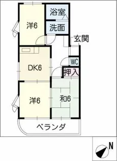 ベルテ新栄【3階】の間取り