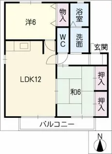 エミールⅡ【2階】の間取り