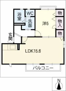 パークサイド浅井山F【1階】の間取り