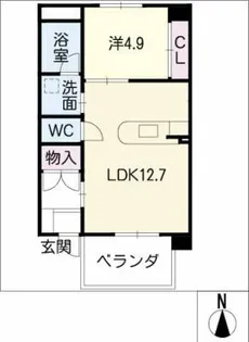 ファイブスター高田【1階】の間取り