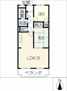 ファミールパピヨン【4階】の間取り
