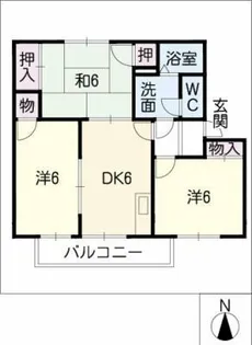 レジデンス東原【2階】の間取り