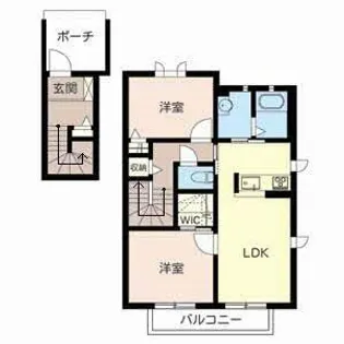 ガーデンコート宮島【201号室】の間取り