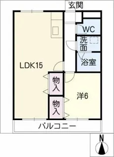 クレシア大高台【2階】の間取り